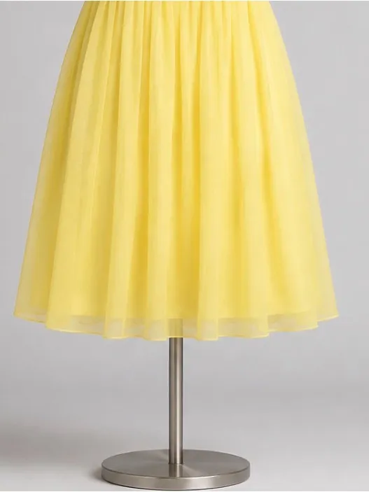 NWT May Queen Yellow Strapless Beaded Y2K HOCO Dress Plus 16 Party - Image 5