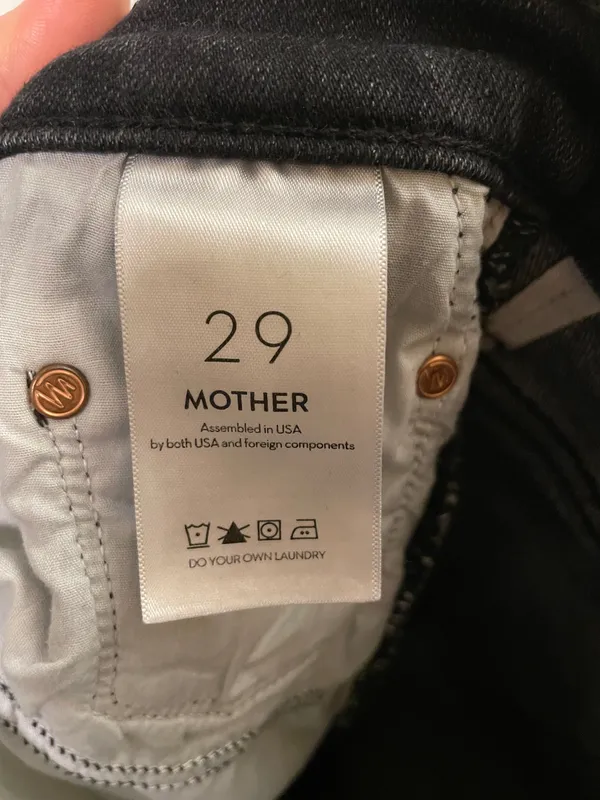 MOTHER The Pixie Swooner Ankle Fray Skinny Jeans WOMENS SZ 29 Thunder Road - Image 10