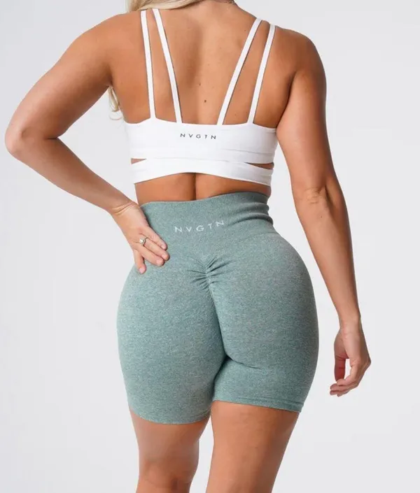 NVGTN Sage Scrunch Seamless Shorts - Image 3