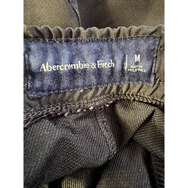 Abercrombie & Fitch Black Softshell Jogger Pants Women’s Size Medium - Image 6