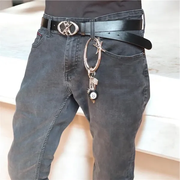 8 Ball Keychain Key Ring Car Key Pants Chain for Men Women,Bag Charm - Image 7