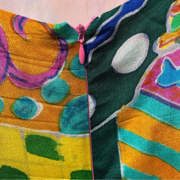 Ralph Lauren Abstract Silk Print Sundress S - Image 7