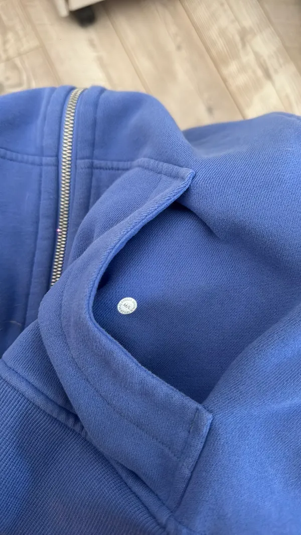 Blue Lululemon Cropped Hoodie Scuba - Image 5