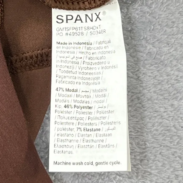 NWT Spanx AirEssentials Half Zip Sweatshirt Espresso Brown Pullover Size Small - Image 6