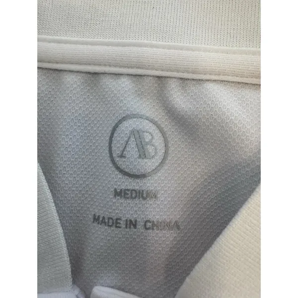 Addison Bay Sleeveless Courtside White Polo Shirt Size M Golf Tennis NWT $75 - Image 14