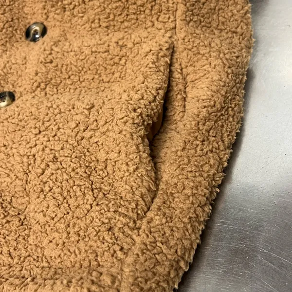 Women’s Light Brown Fleece Jacket - Image 4