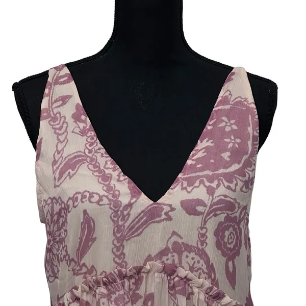 Free People Julianna Maxi Dress for‎ Women Size Small Pockets Rose & Ivory NWT - Image 3