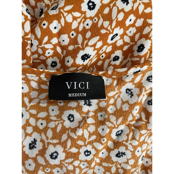 Vici Kissed By The Sun High Low Pocketed Tie Maxi Sz Medium Dress - Image 4