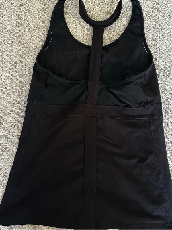 Athleta Black Racerback Training Tank Top - Image 5