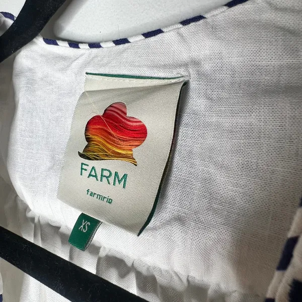 Farm Rio Embroidered Linen Romper Size XS - Image 9