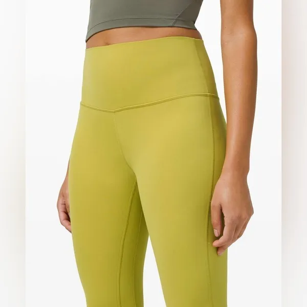 Lululemon Align Pant 25" Yellow Pear Size 14‎ - Image 3