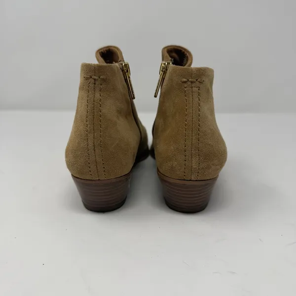Franco Sarto Shellson Ankle Boot Tan Suede Pointed Toe Women 7M Size 7 - Image 12