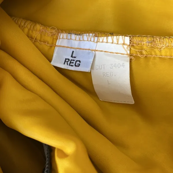 London Fog Mustard Yellow Zipper Lined Jacket Size L (NO HOODIE AVAILABLE)‎ - Image 16
