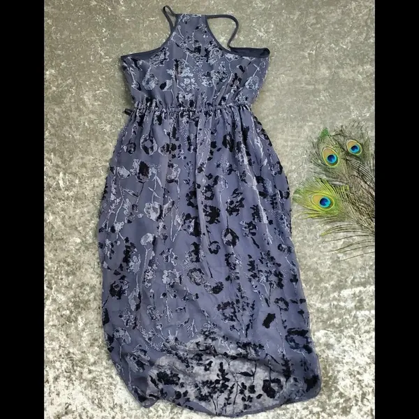 Lucky Brand Floral Velvet Midi‎ Dress - Image 10