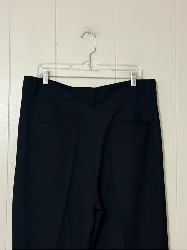 American Tall Pleated Wide Leg Dress Pants Black Size 18 Tall High Rise - Image 5