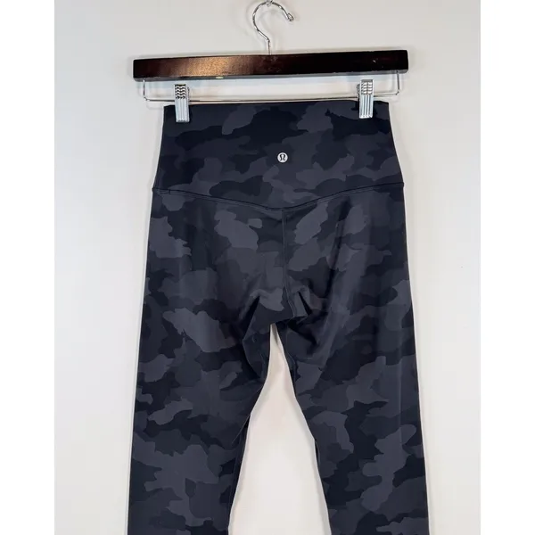 Lululemon Womens Leggings Black Align High Rise Camo Pull On Stretch Yoga Size 6 - Image 10