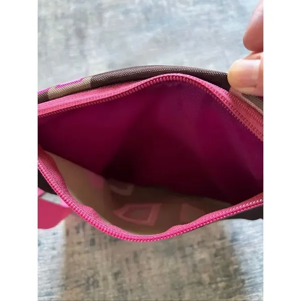 Jansport Pink Brown Geometric Print Fanny Pack Belt Bag - Image 5