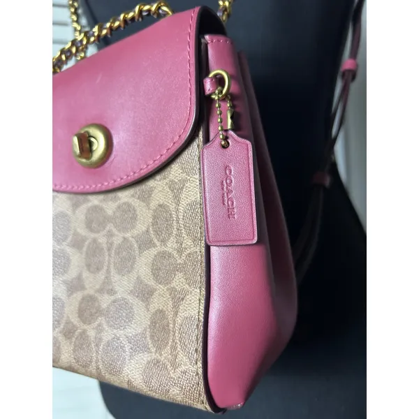 Coach Parker Convertible Backpack 16 Signature Canvas Mini Bag - Image 2