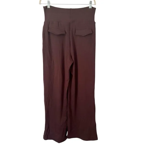 NWT OGL MaxWarm Tummy Warmer Pin Tuck Pull On Pants Size Medium Espresso Brown - Image 3