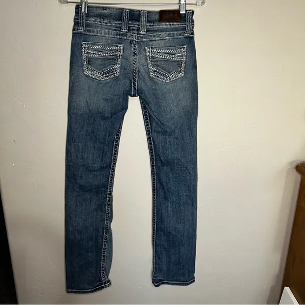 BKE Sabrina Low Rise Boot Cut Thick Stitch‎ Denim Jeans - Image 7