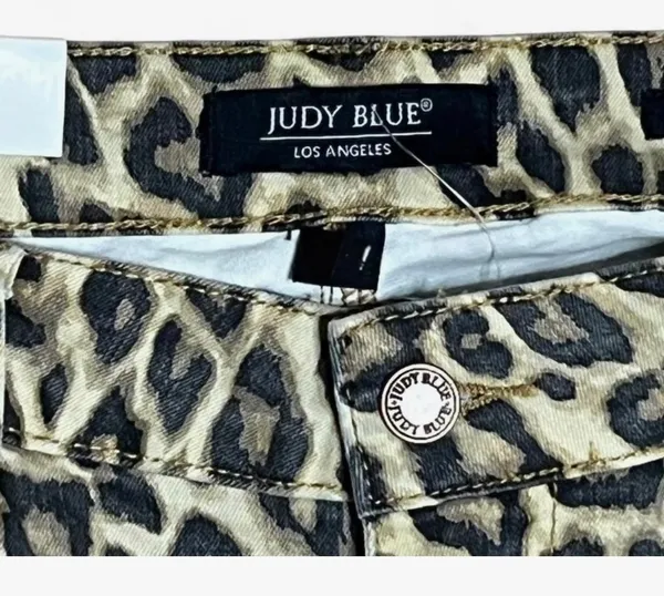 Judy Blue Cheetah Print Bell Bottoms 14W - Image 2