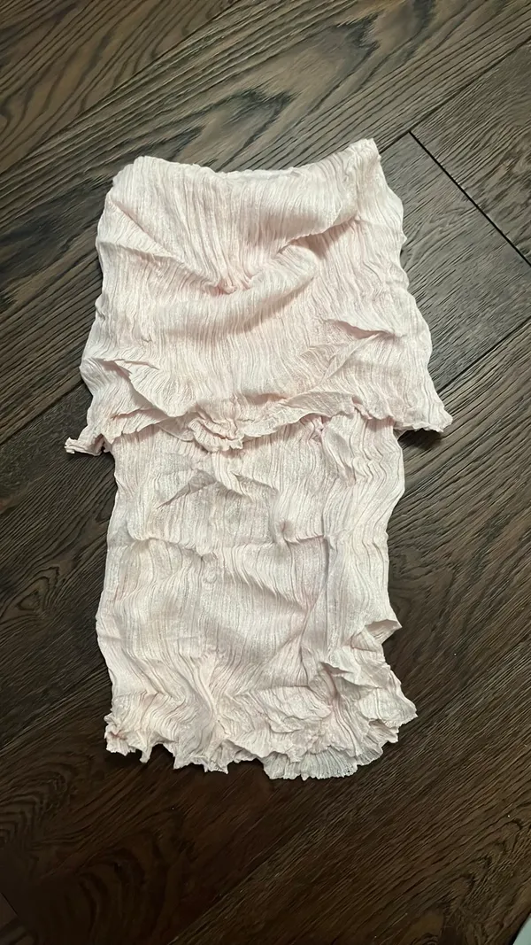 ZARA Wrinkle Effect Off The Shoulder Top - Image 4