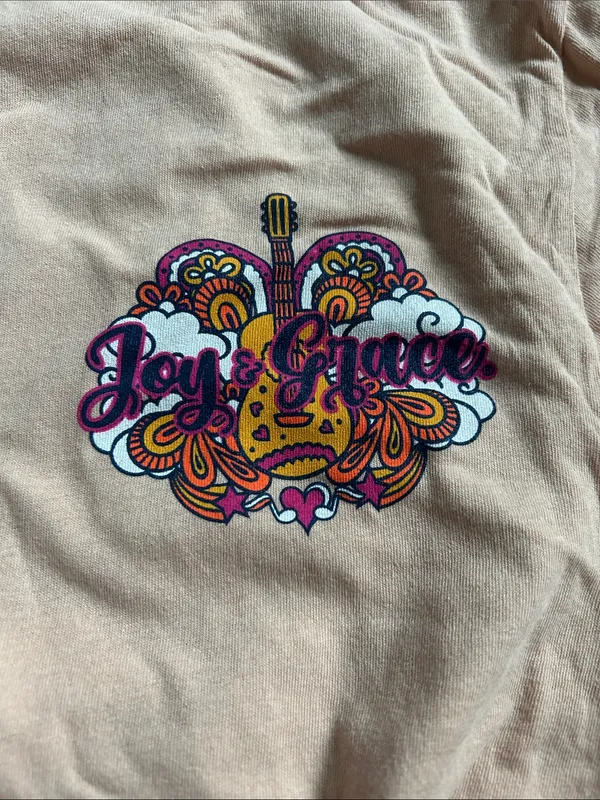 Light Pink Short Sleeve Graphic Tee Size M - Image 3