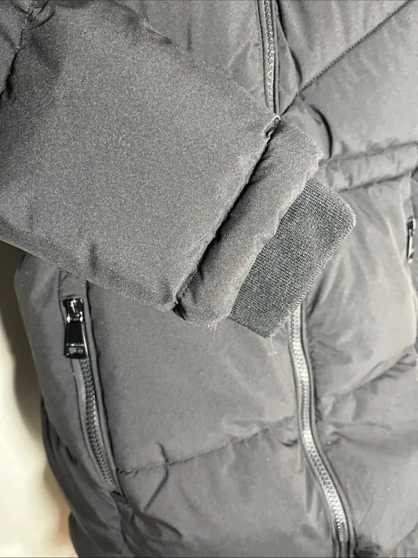 Calvin Klein Women's Black Puffer Coat with Hood Classic retail $400 - Image 6
