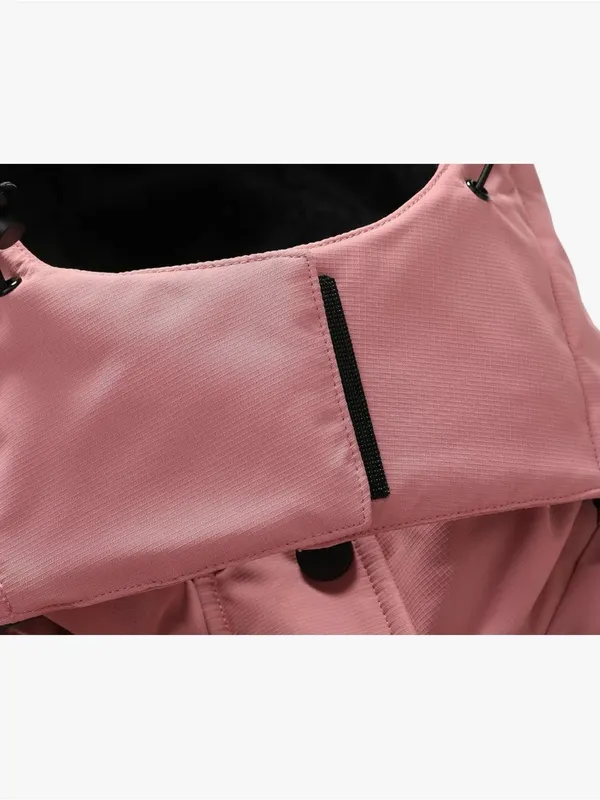 Pink Women's Waterproof Hooded Jacket AT8 Size M - Image 2