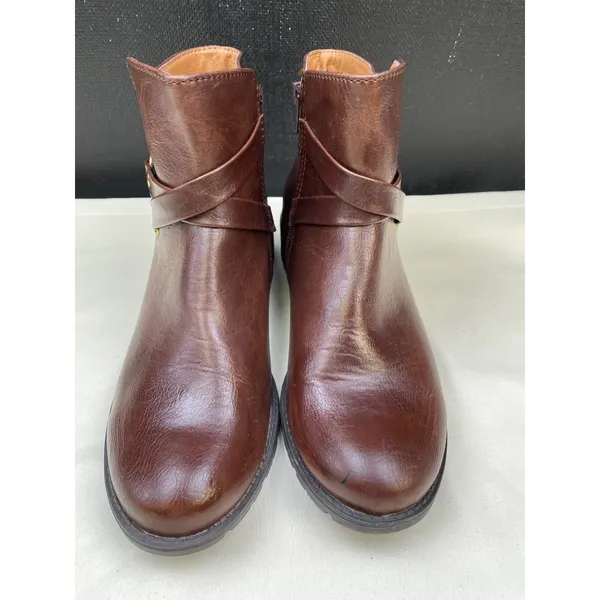 Croft & Barrow Otholite Women's Brown Ankle Boots Shoes Size 8.5 SKU 6193 - Image 2