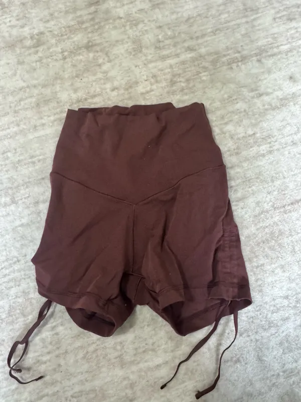 OFFLINE By Aerie Real Me High Waisted Ruched Tie 3" Bike Short size xs - Image 2