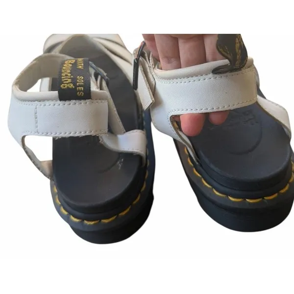 Dr. Martens Blaire Platform Womens White Leather Comfort Sandals EU 38 Chunky - Image 5