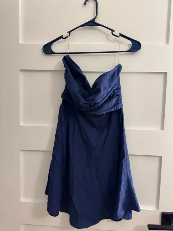 Navy Mini Dress - Image 3