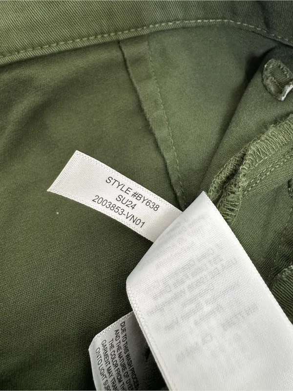 J. Crew Green Sailor Slim Wide Leg Chino Pant Cropped size 27T Tall Inseam BY638 - Image 14