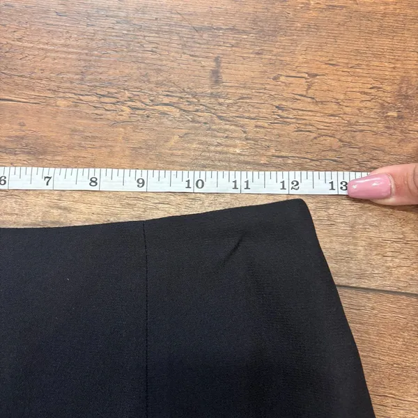 Alberto Malaki Black Mini Skirt Women's Size 2 Made in USA Minimalist Vintage - Image 5