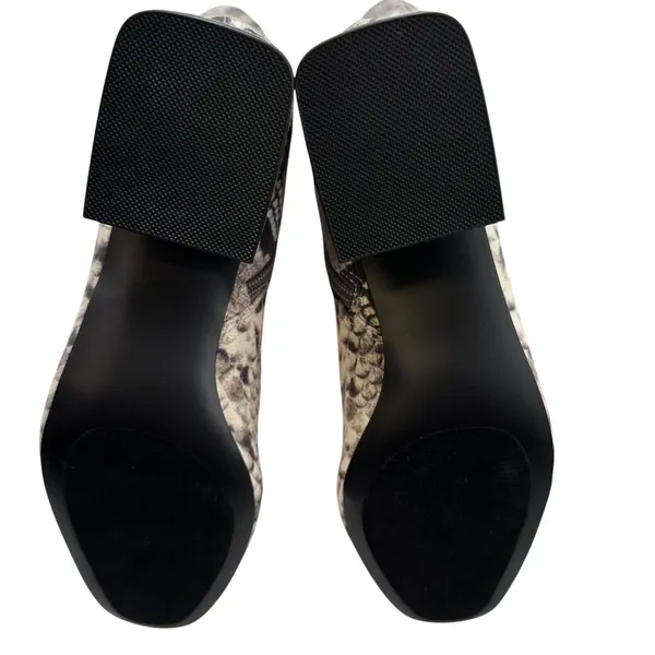 Steve‎ Madden Dynasty Snakeskin Print Boots Size 7 M Fitted Calf Stretch - Image 6