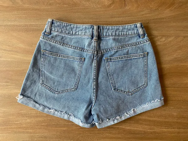 Pacsun Denim Mom Shorts Marble Acid - Image 6