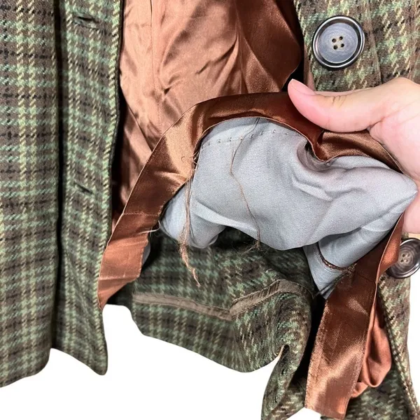 ‎Vintage Pendleton 100% Wool plaid coat - Image 11