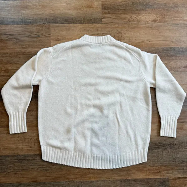 LOFT Women’s size xs Cream Crewneck Sweater soft and cozy - Image 5