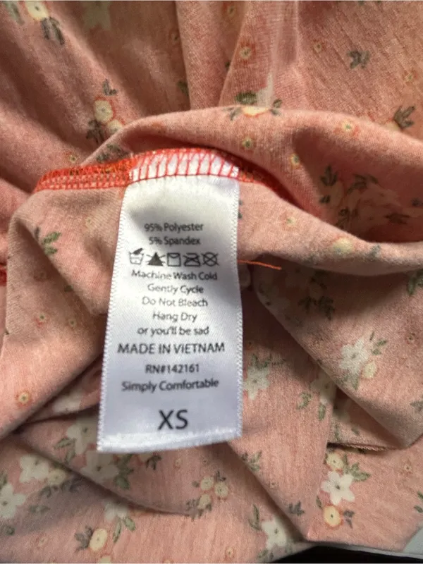 LuLaRoe Women’s Jessie Orange White Floral Dress XS - Image 9