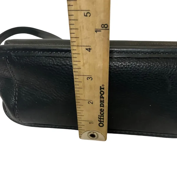 Vintage Fossil Black Leather Shoulder Bag - Image 10