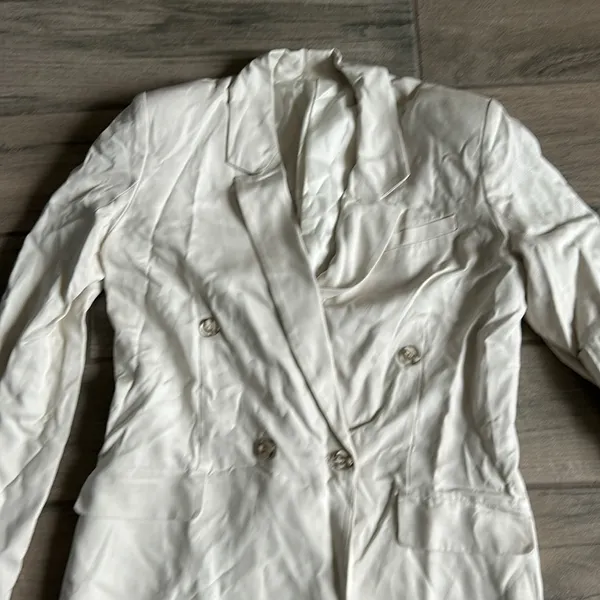 Cream blazer with shoulder pads Size M - Image 2