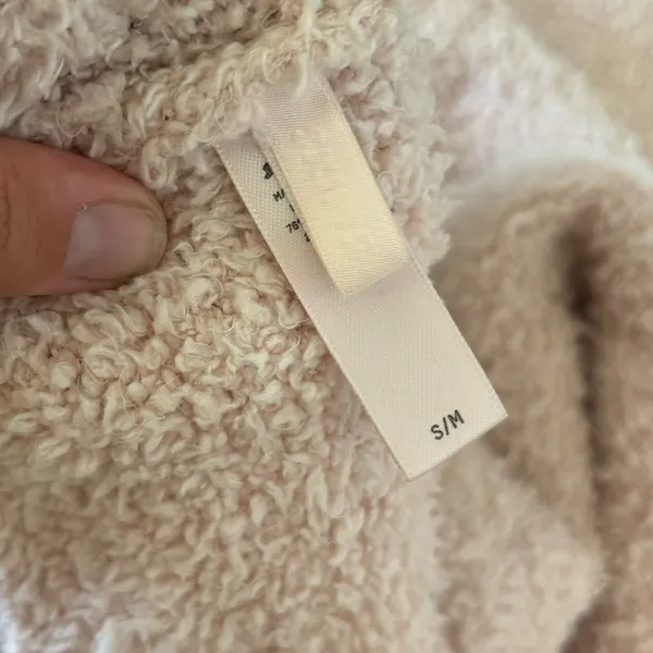 skims cozy knit fuzzy comfy light pink pullover sweater - Image 5