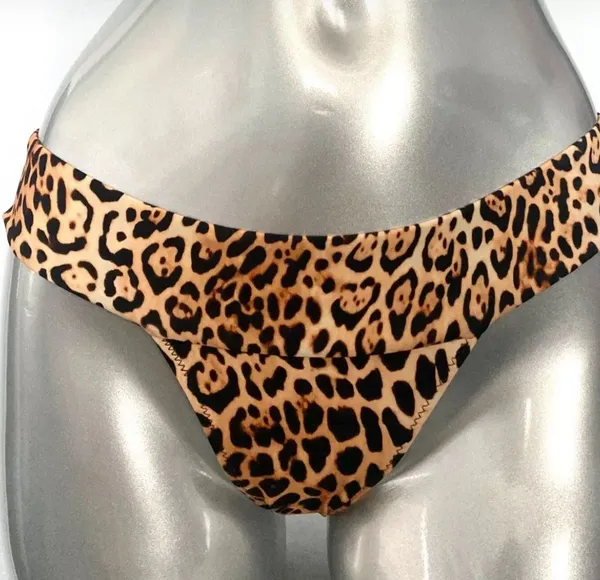 Victorias Secret Nwt M Natural Leopard Brazilian Swim Bikini Bottom - Image 2