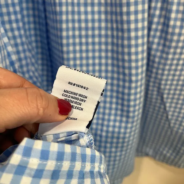 Lauren‎ James Bow Back Gingham Dress Blue Sleeveless Sundress XS Cottagecore - Image 5