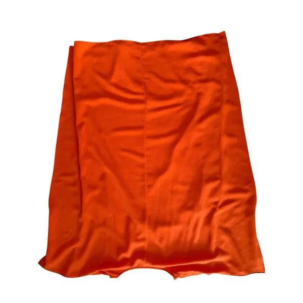 Jade Melody Tam Orange V-Neck Swing Dress Size S Clemson Orange Ruffle Sleeve - Image 7