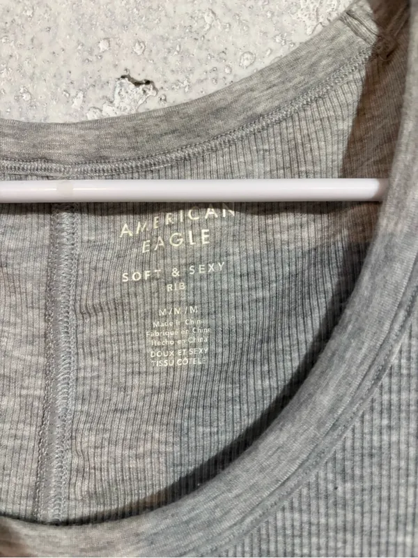 American Eagle Soft & Sexy Rib Tee | Size: Medium - Image 3