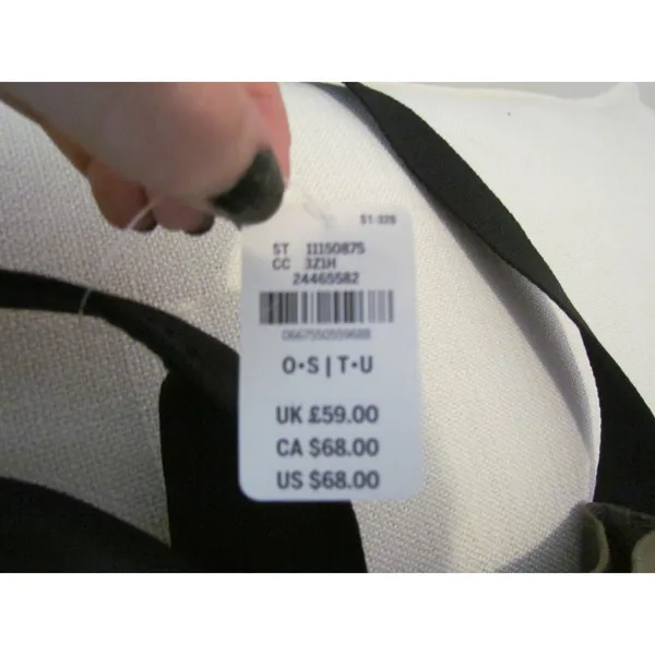 NWT Pink Victoria's Secret Canvas Tote Bag OS Olive Green Logo‎ Shoulder Bag - Image 4