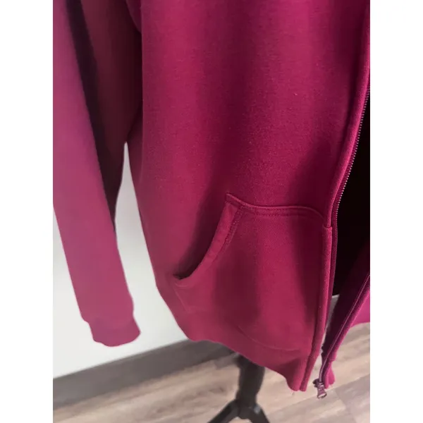 SB Active Womens XL Magenta Pink Full Zip Fleece Hoodie Sweatshirt Pockets - Image 2