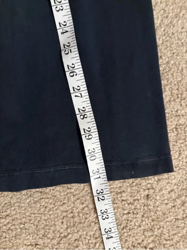 Hard tail y2k 2000s 90s fold over black workout pants leggings size xs - Image 15